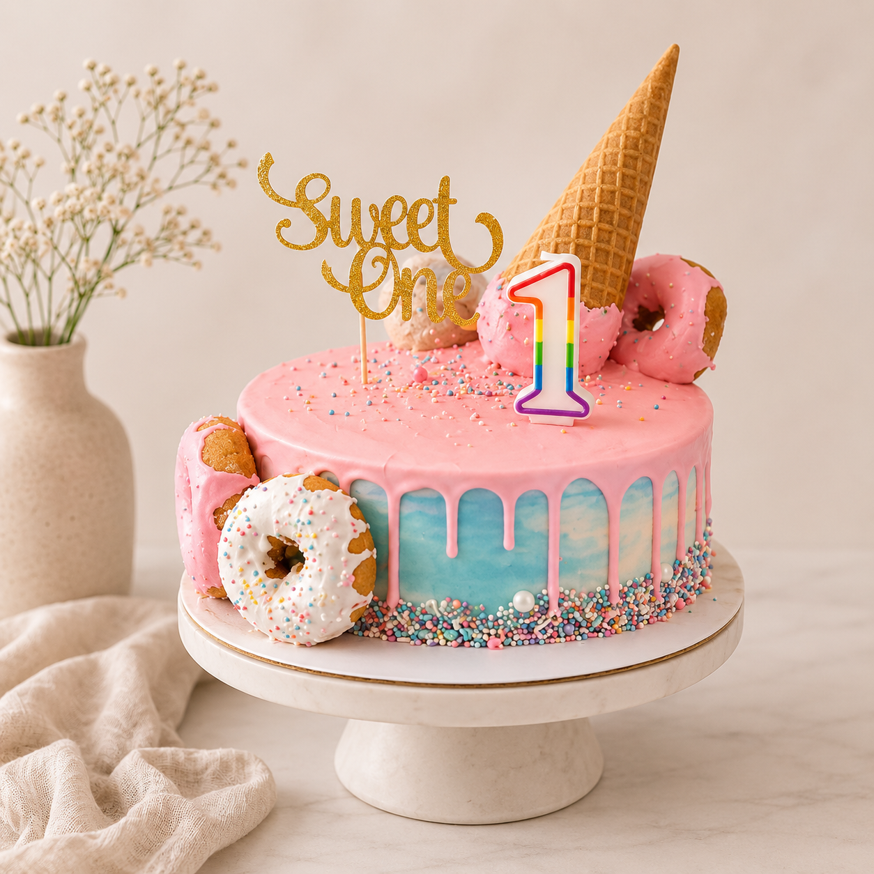 Sweet One celebration cake